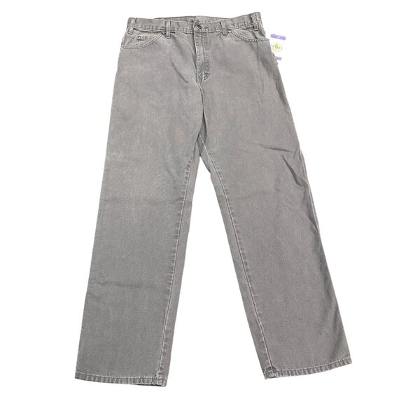 Dickies Carpenter Pants Gray Mens 36X34 Duck Canvas Workwear Normcore Rugged - Picture 2 of 15